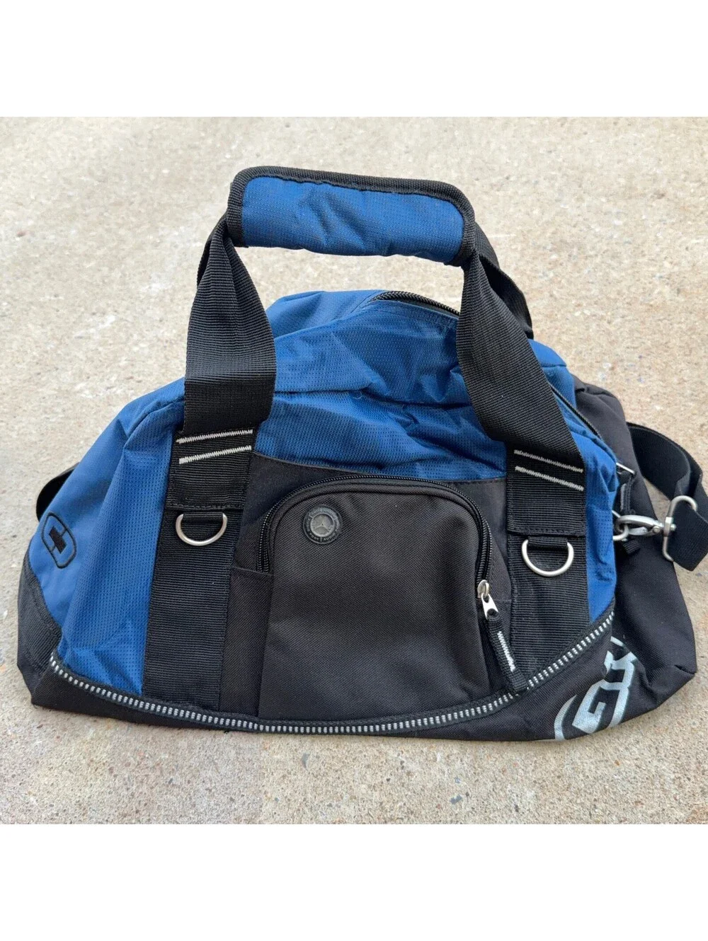 OGIO Half Dome Duffel Bag Blue‎ Black Gym Travel Sports Luggage Shoulder Strap